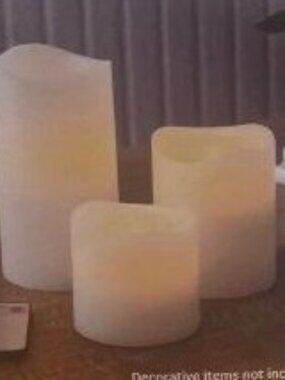 Flameless LED Vanilla Scented Pillar Candles